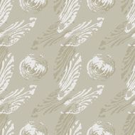 vector colorful leaves seamless pattern N3