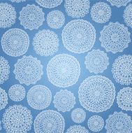 Christmas seamless pattern lacy snowflakes