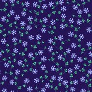 Seamless pattern with small flowers on navy blue background