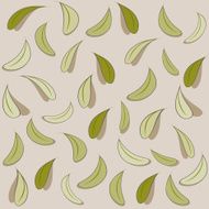 Green leaves seamless background