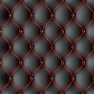 The black and red tab upholstery with jewelry pattern background