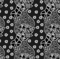 Lace vector fabric seamless pattern N8