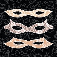 Carnival mask set