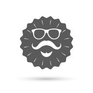 Mustache and Glasses sign icon Hipster symbol N2