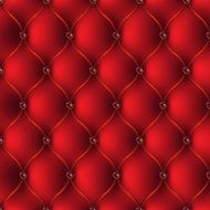 The red upholstery with jewelry pattern