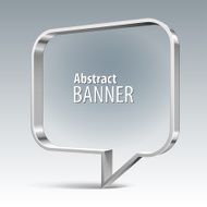 Shiny metal vector banner eps 10 N3