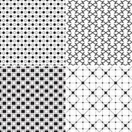 abstract seamless pattern black and white