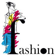 Fashion girl in sketch-style N33
