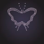 Vector diamond butterfly