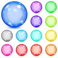 Set of multicolored opaque spheres N2