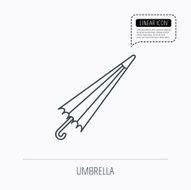 Umbrella icon Water protection sign N6