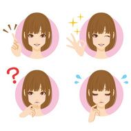 Women face icon N4
