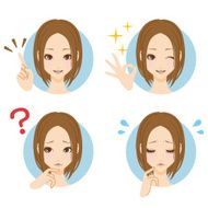Women face icon N5