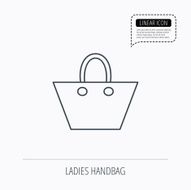 Ladies handbag icon Elegance women accessory N3
