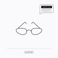Glasses icon Reading accessory sign N3