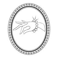 jewelry vintage label with bracelet N2