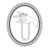 jewelry vintage label for necklace N2