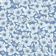 Seamless Vintage Flower Pattern N4