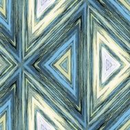 Modern decorative tile with triangle patterns in style crayon sketch