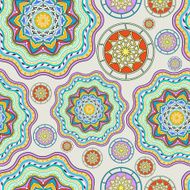 Vector floral ethnic decorative background