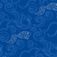 Blue wallpaper pattern