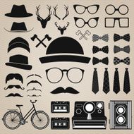 Hipster style set 4 Vector illustration