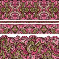 Abstract ethnic pattern seamless border Cute