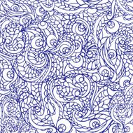 Abstract swirl ethnic seamless pattern Outline N2