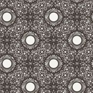 Vector seamless pattern of curved lines