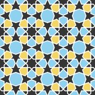 Arabic pattern Seamless vector background N2