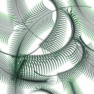 Palm leaves vector seamless pattern N3