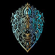 Lions head Tribal pattern N5