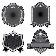 Set of badges ribbons and labels set 20