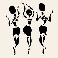 African silhouette set N2