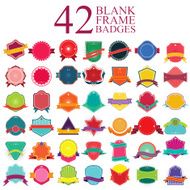 Big set of badges ribbons and labels 1