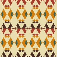 Retro style abstract seamless pattern