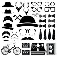 Hipster style set 4 Vector illustration N2