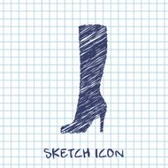 Woman boot icon N6