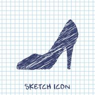 Woman shoe icon N6