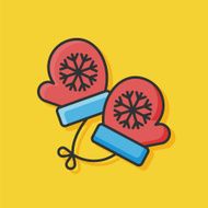 Winter gloves icon N4
