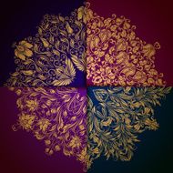 Elegant background with lace ornament