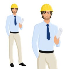Man engineer portrait