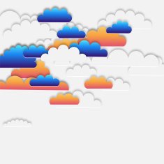 3D abstract cloud pattern background