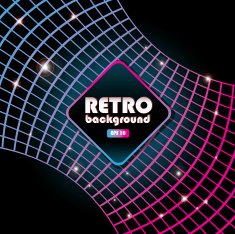 Retro patterns and background design templates bright colorful N12