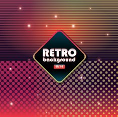 Retro patterns and background design templates bright colorful N17