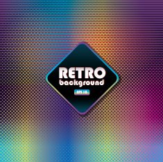 Retro patterns and background design templates bright colorful N21