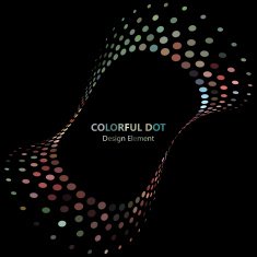 abstract color dots pattern background N2