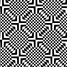 Op art square to circle (Seamless optical pattern n&deg; 5)