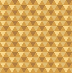 Seamless golden triangle pattern background