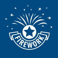 vector icon for fireworks N7